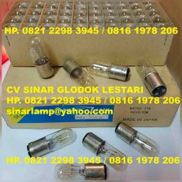 Lampu Kereta Api 110V 6-10W BA15 Bayonet Base Bulb